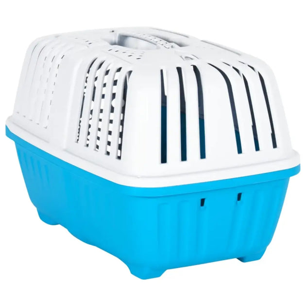 Vidaxl pet carrier white and blue 48x31.5x33cm