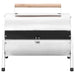 Vidaxl portable tabletop charcoal bbq grill stainless steel