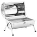 Vidaxl portable tabletop charcoal bbq grill stainless steel