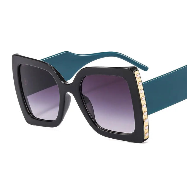 Vintage Oversized Square Cat Eye Sunglasses For Women Nexellus