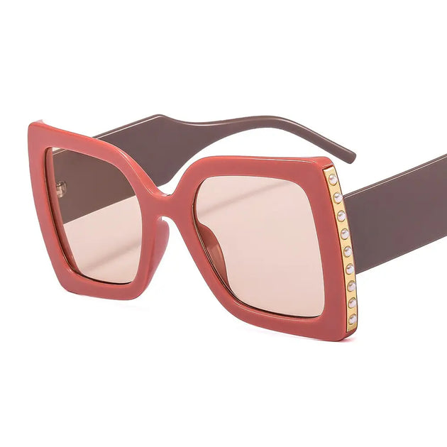 Vintage Oversized Square Cat Eye Sunglasses For Women Nexellus