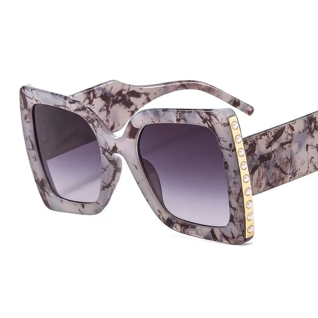 Vintage Oversized Square Cat Eye Sunglasses For Women Nexellus