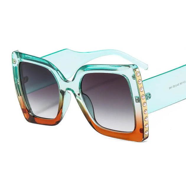 Vintage Oversized Square Cat Eye Sunglasses For Women Nexellus