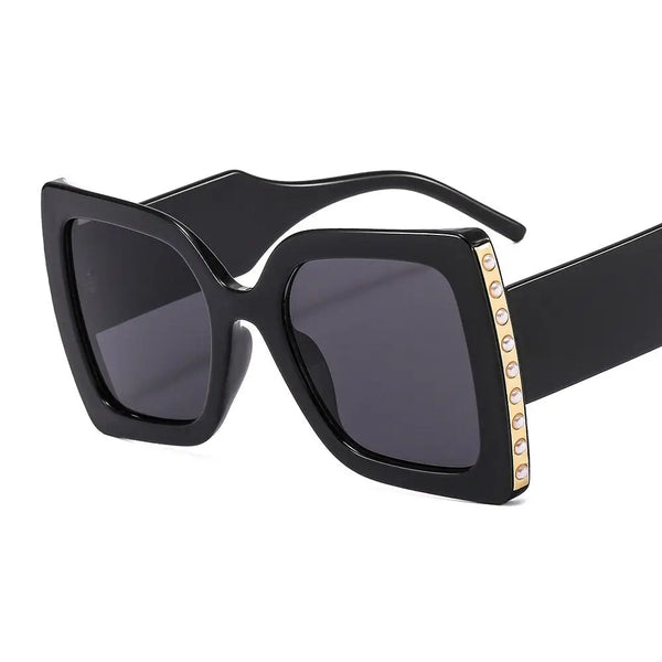 Vintage Oversized Square Cat Eye Sunglasses For Women Nexellus