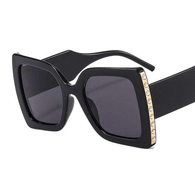 Vintage Oversized Square Cat Eye Sunglasses For Women Nexellus