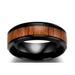 Vintage stainless steel wood rings for men Nexellus