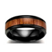 Vintage stainless steel wood rings for men Nexellus