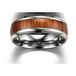 Vintage stainless steel wood rings for men Nexellus