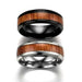 Vintage stainless steel wood rings for men Nexellus