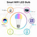 Wifi smart bulb alexa voice control rgbcw dimming color a19 bulb Nexellus