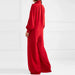 Women Loose Wide Leg Long Sleeve Jumpsuit Nexellus