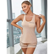 Women's knitted comfortable casual vest short pajamas two-piece set Nexellus