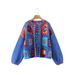Women's loose color block crochet cardigan Nexellus