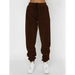 Women's new corduroy solid color round neck pullover long sleeve pants Nexellus