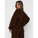 Women's new corduroy solid color round neck pullover long sleeve pants Nexellus