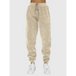 Women's new corduroy solid color round neck pullover long sleeve pants Nexellus