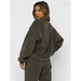Women's new corduroy solid color round neck pullover long sleeve pants Nexellus