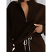Women's new solid color stand collar zipper pullover long sleeve Nexellus
