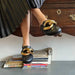 Women's shoes, toe-toe slippers, half-slip european and american metal Nexellus