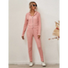 Women's sloid color hoodie & pants lounge set Nexellus