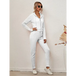 Women's sloid color hoodie & pants lounge set Nexellus