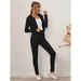 Women's sloid color hoodie & pants lounge set Nexellus