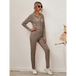 Women's sloid color hoodie & pants lounge set Nexellus