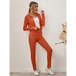 Women's sloid color hoodie & pants lounge set Nexellus